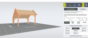 3D configurator tuinhuis-Bepaal het formaat