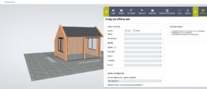 3D configurator tuinhuis-Ontvang uw offerte